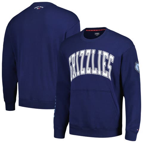 Men's Tommy Jeans Navy Memphis Grizzlies Henry Pullover Sweatshirt