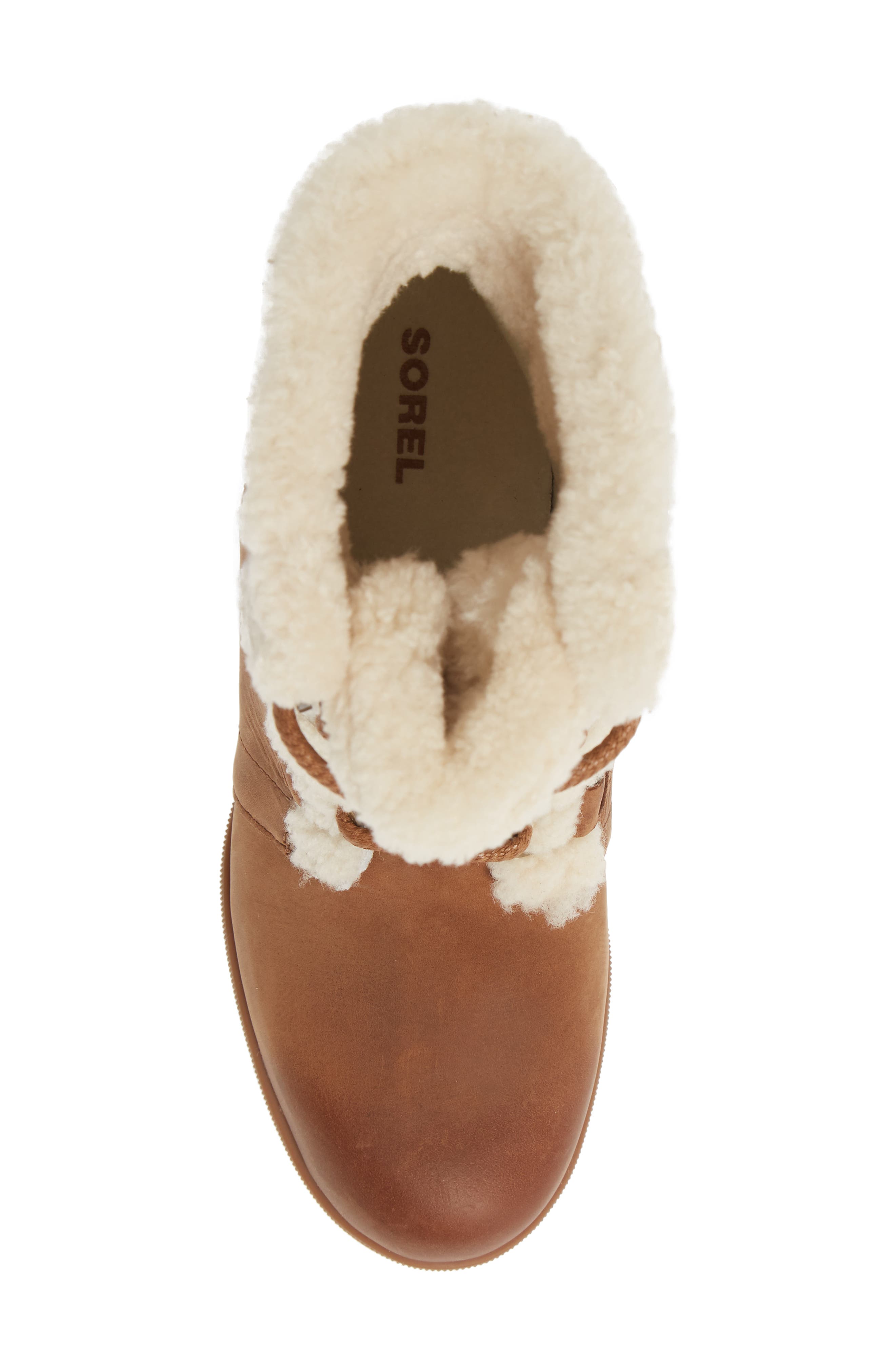SOREL Joan of Arctic<sup>™</sup> Wedge II Genuine Shearling Lace-Up Boot, Alternate, color, 