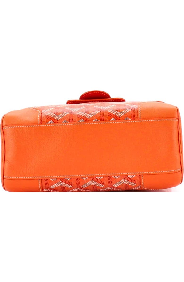Pre-Owned Goyard Saigon Top Handle Bag Coated Canvas with Leather Mini, Alternate, color, Orange
