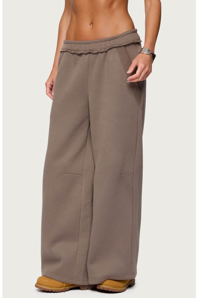 Kori Oversize Baggy Sweatpants, Alternate, color, BROWN