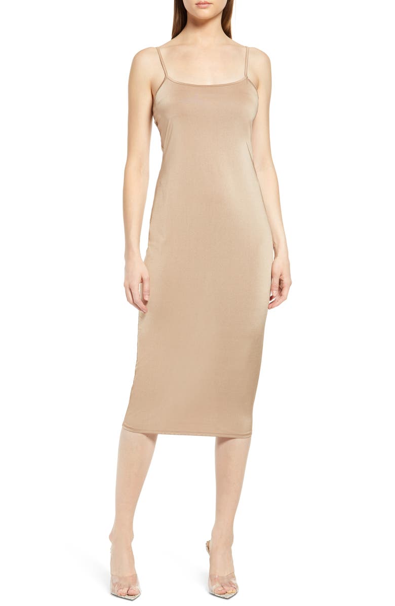 Open Edit Midi Slipdress, Main, color,