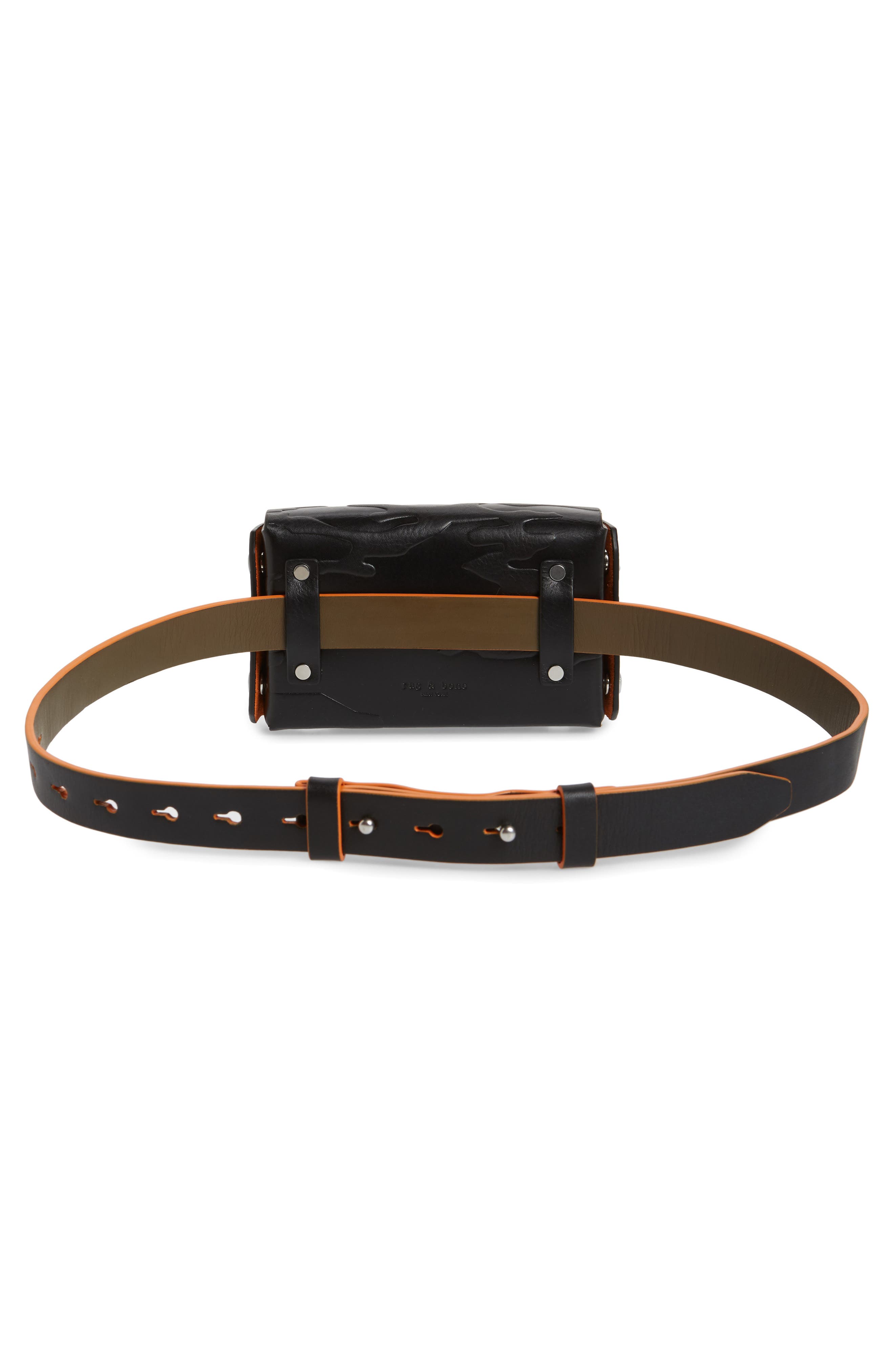rag & bone Atlas Leather Belt Bag, Alternate, color, 