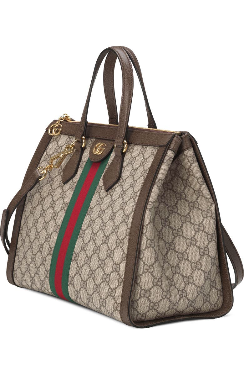 Gucci Medium Canvas Satchel, Alternate, color,