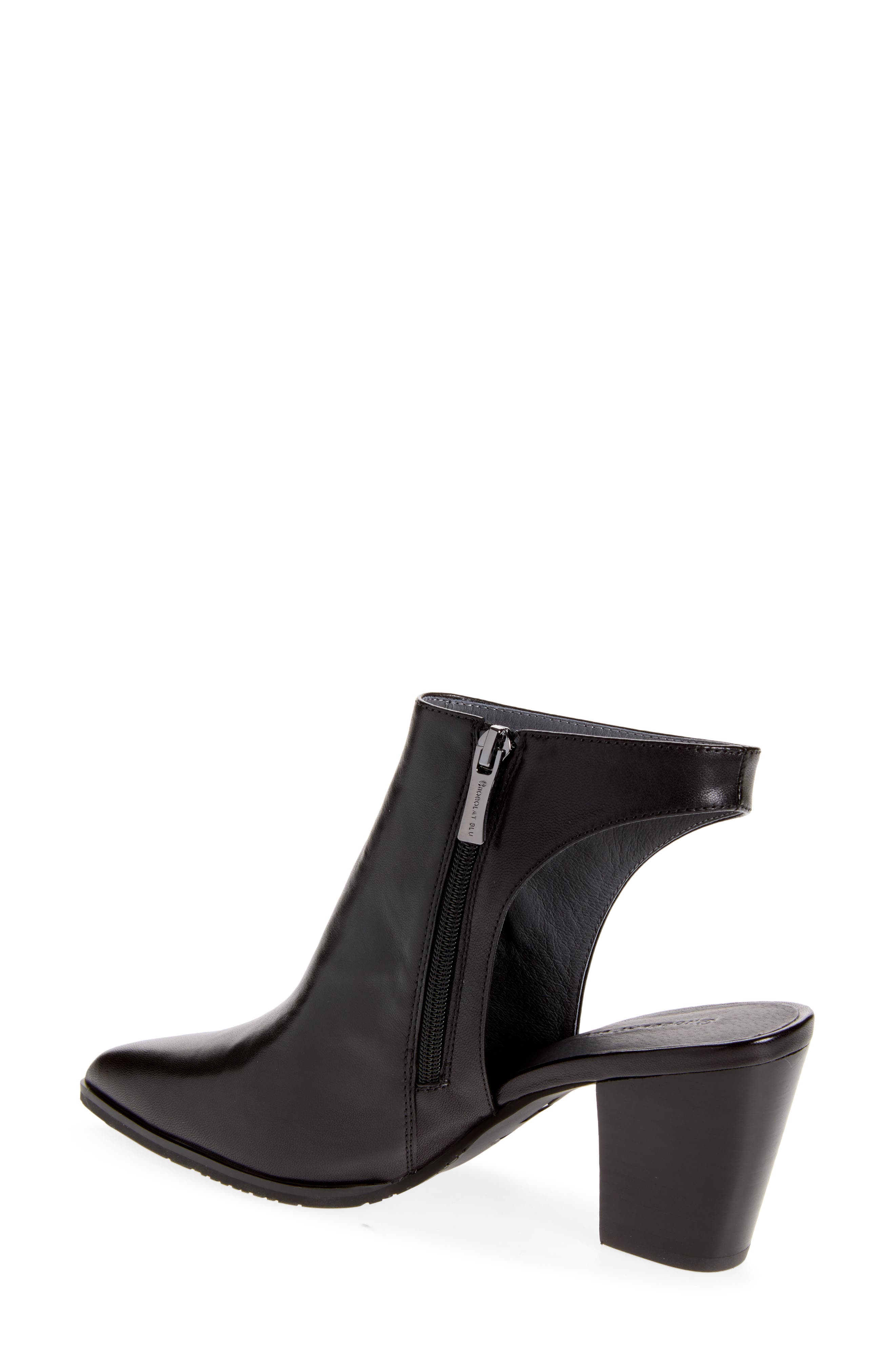 Ellison Pointed Toe Bootie, Alternate, color, BLACK LEATHER