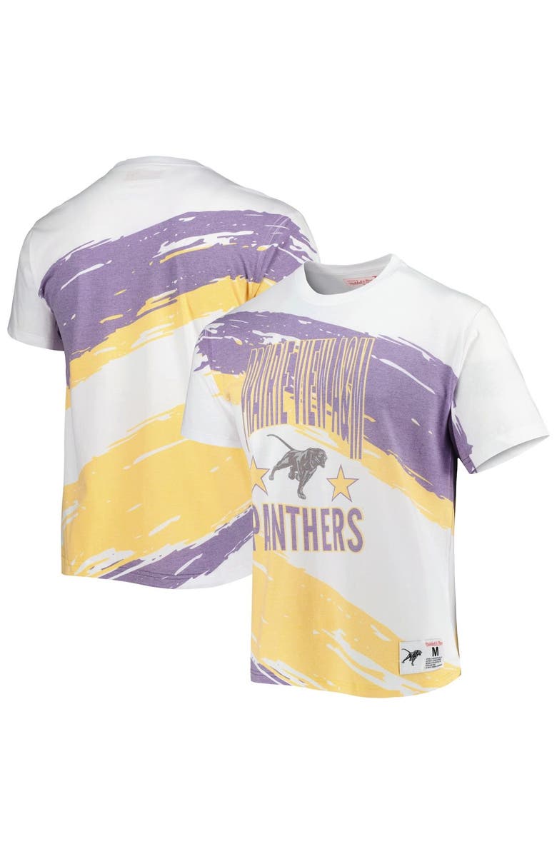 Mitchell & Ness Men's Mitchell & Ness White Prairie View A&M Panthers Paintbrush Sublimated T-Shirt, Main, color, 