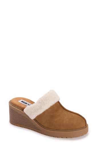 MUK LUKS Sophia Faux Fur Trim Mule
