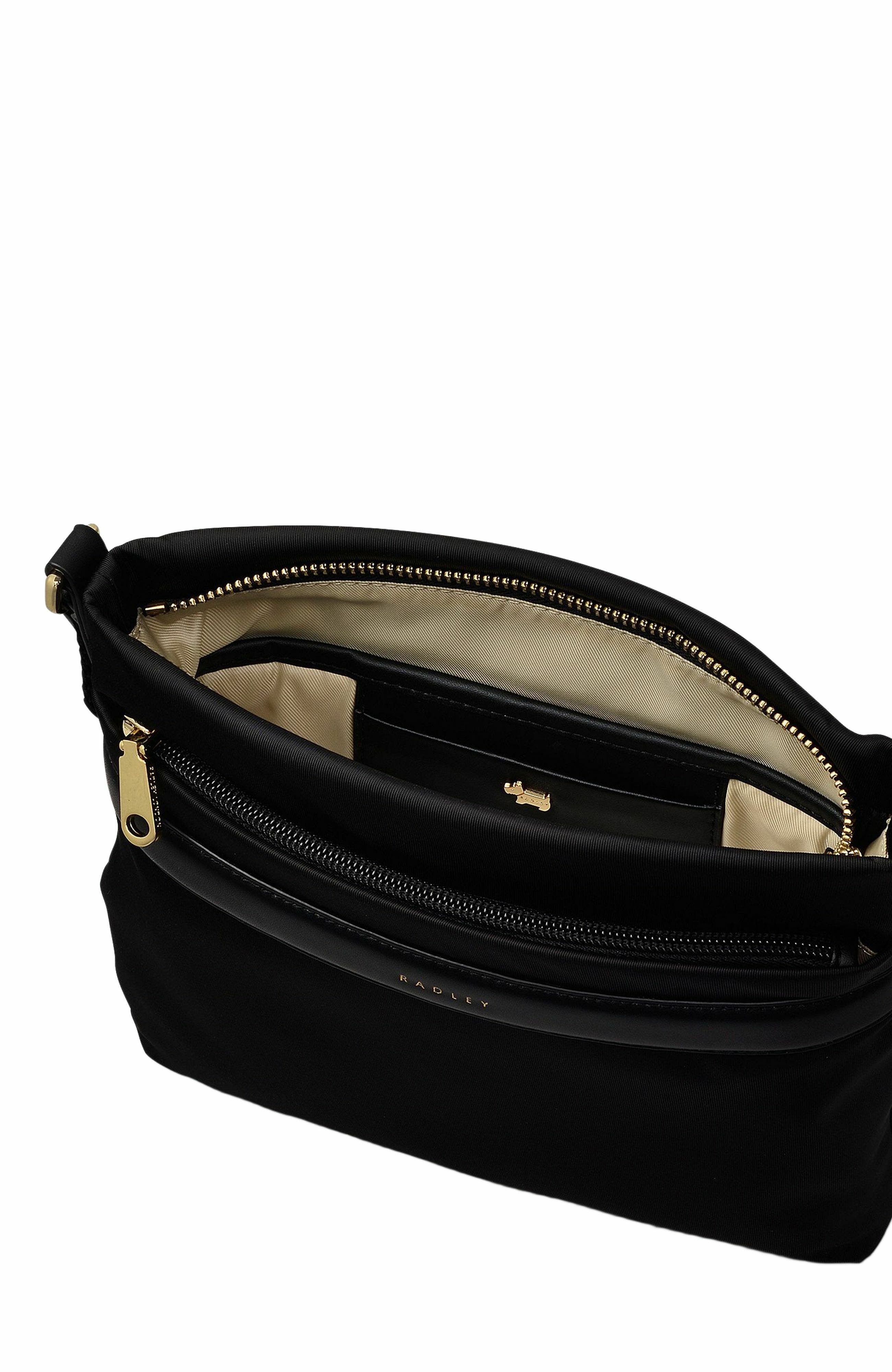 Radley Holland Park Small Ziptop Crossbody Bag, Alternate, color, Black