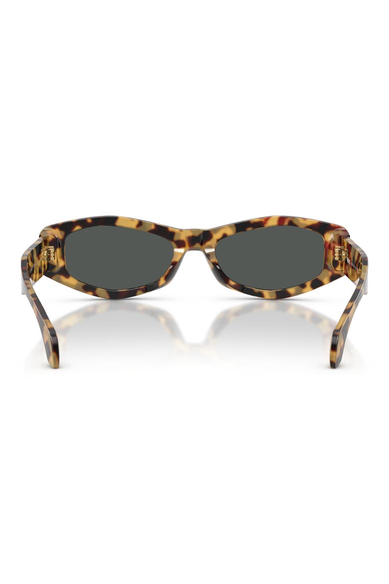 54mm Irregular Sunglasses, Alternate, color, BROWN YELLOW HAVANA/ DARK GREY