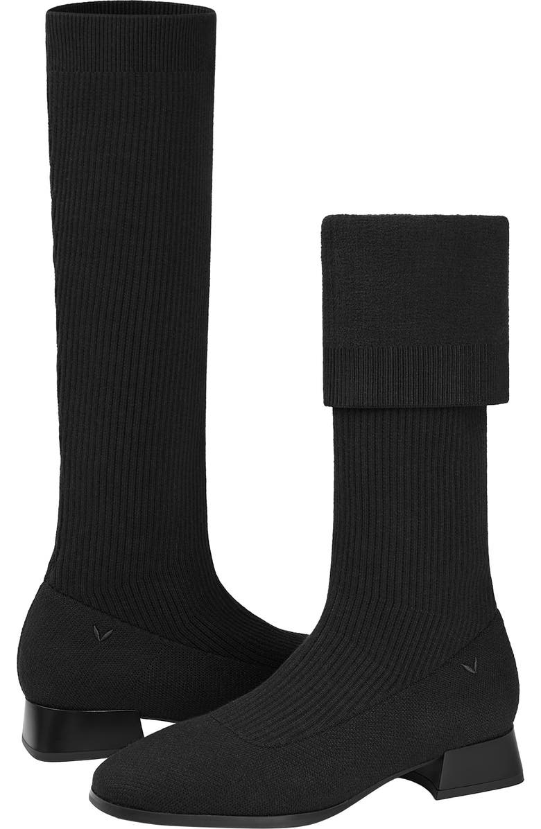 VIVAIA Tara Pro Square-Toe Water Repellent Wool Knee-High Boots, Alternate, color,