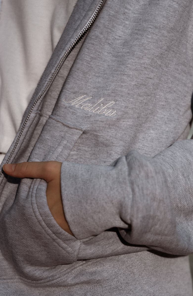 CALIFORNIA INCLINE Malibu Zip Up Hoodie, Alternate, color, Heather Gray