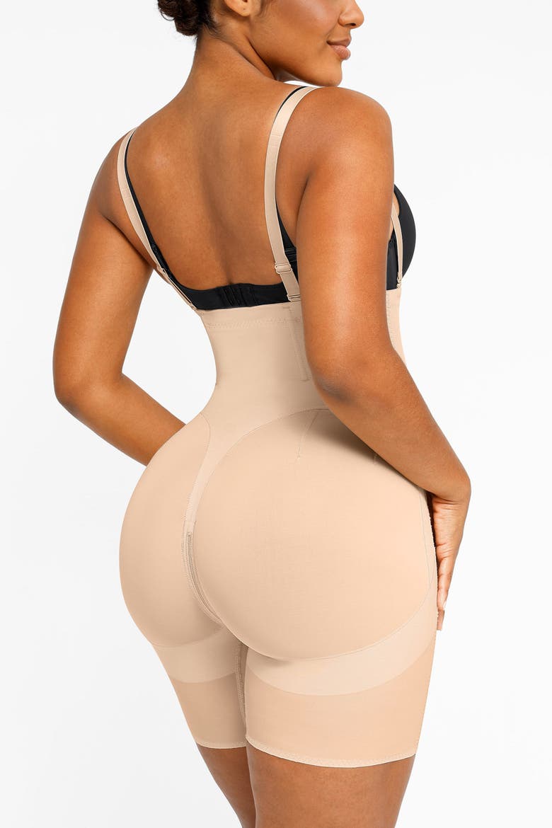 Curve Code X Comfy Sculpting Shorts, Alternate, color, Sand