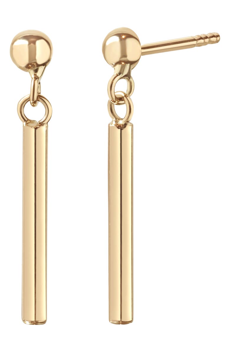 Bony Levy 14K Gold Linear Drop Earrings, Main, color, 14K Yellow Gold