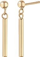 Bony Levy 14K Gold Linear Drop Earrings