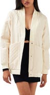 Belle & Bloom Over it Cotton Quilted Bomber Jacket