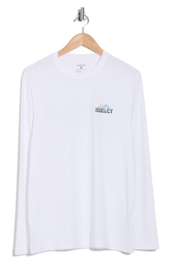 Hurley Double Palm Sunshirt In White
