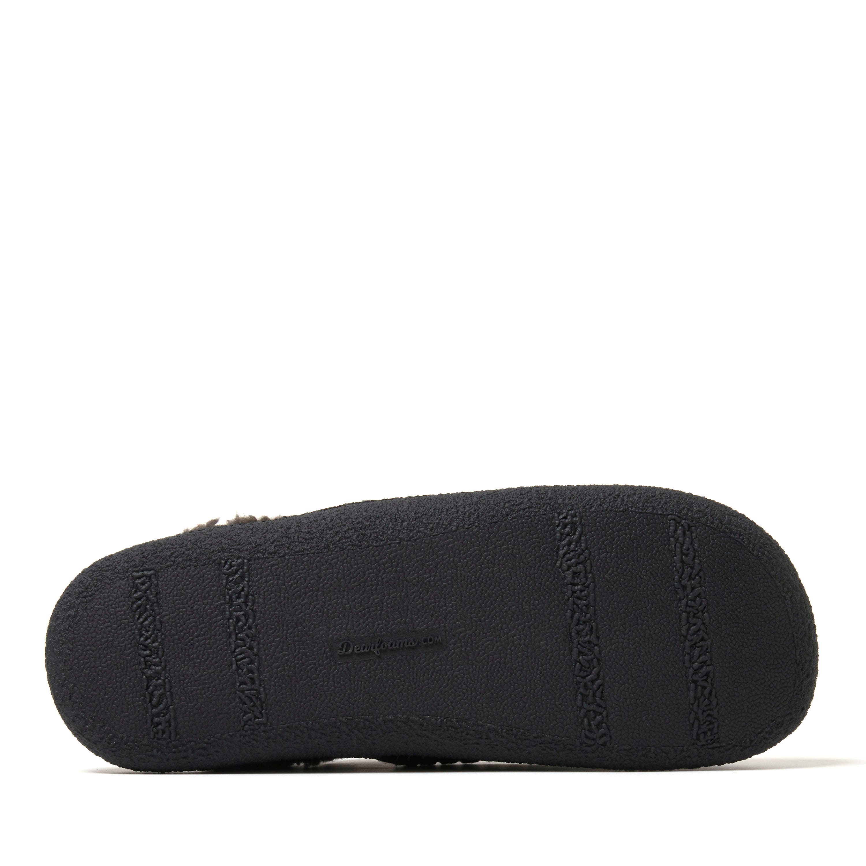 Matthew Faux Shearling Scuff Slipper, Alternate, color, BLACK