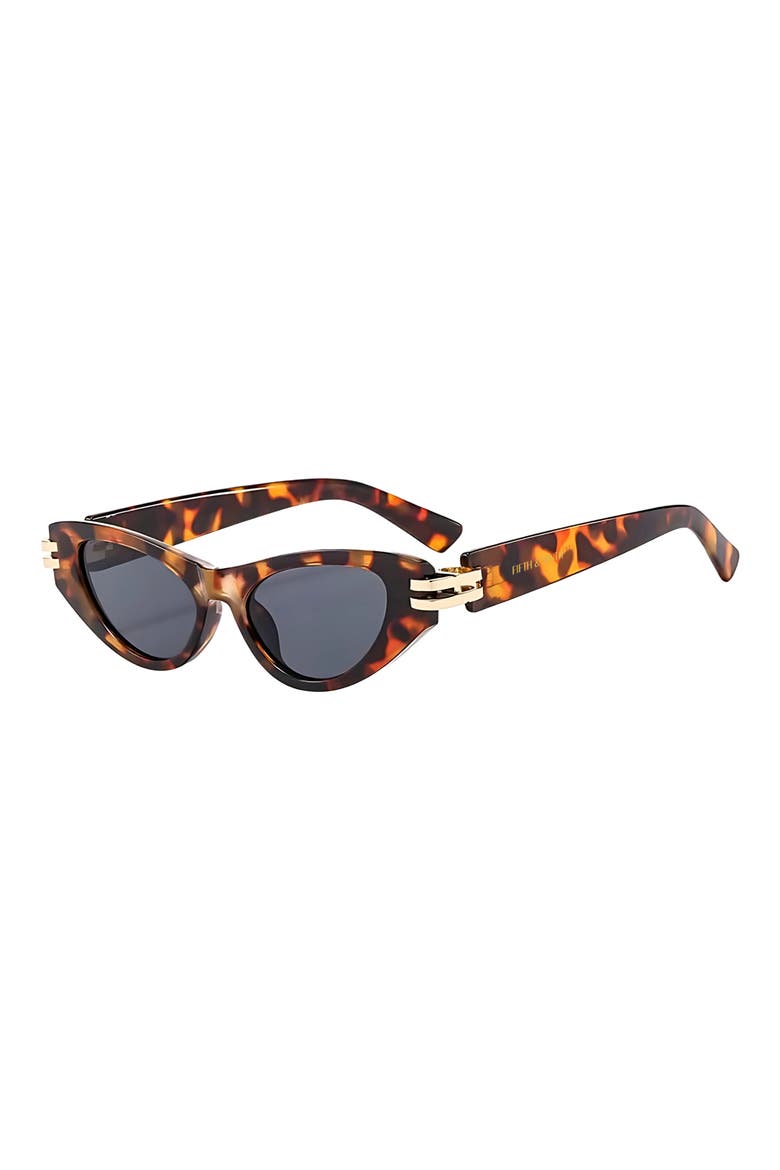 Story 69mm Oversize Polarized Cat Eye Sunglasses, Alternate, color, TORTE/ BLACK