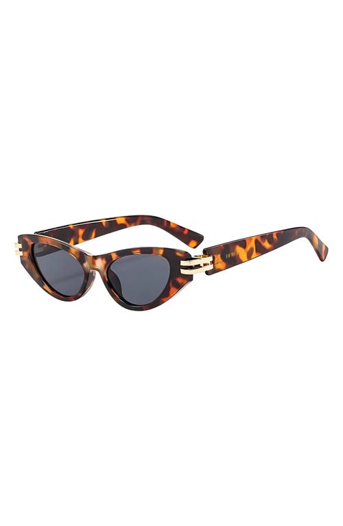 Fifth & Ninth Story 69mm Oversize Polarized Cat Eye Sunglasses In Torte/black