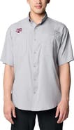 Columbia Men's Columbia Gray Texas A&M Aggies PFG Tamiami Omni-Shade Button-Down Shirt