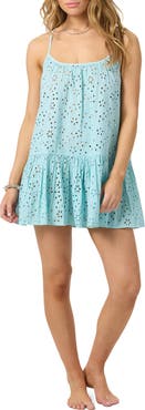 O'Neill Kylee Cotton Eyelet Cover-Up Minidress