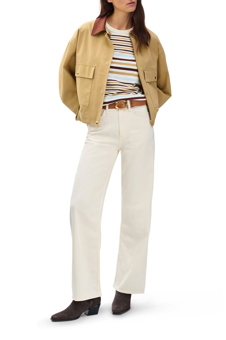 The Slub Stripe T-Shirt, Alternate, color, IVORY MULTI