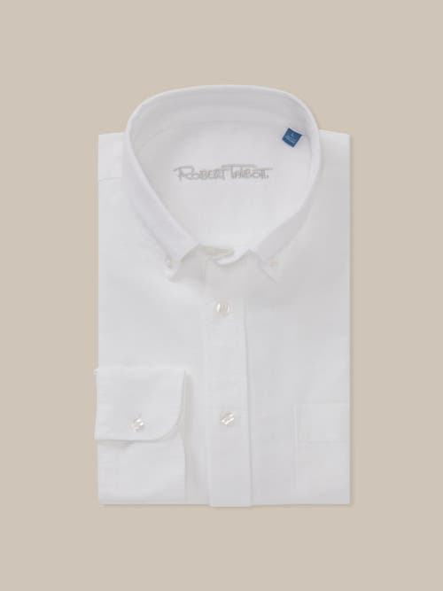 Robert Talbott Harrison Button Down Oxford Shirt In White