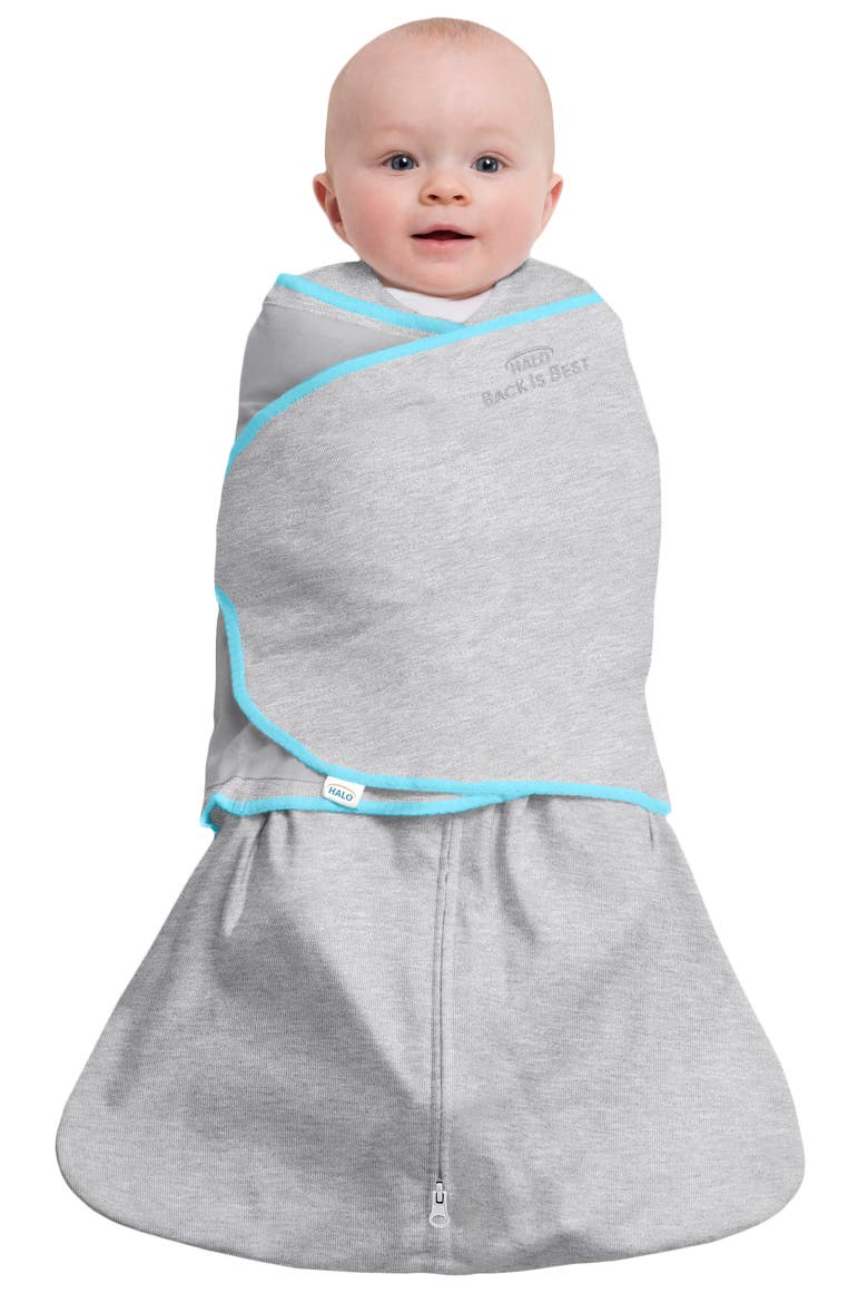 SleepSack™ Ideal Temp Swaddle, Alternate, color, HEATHER GREY