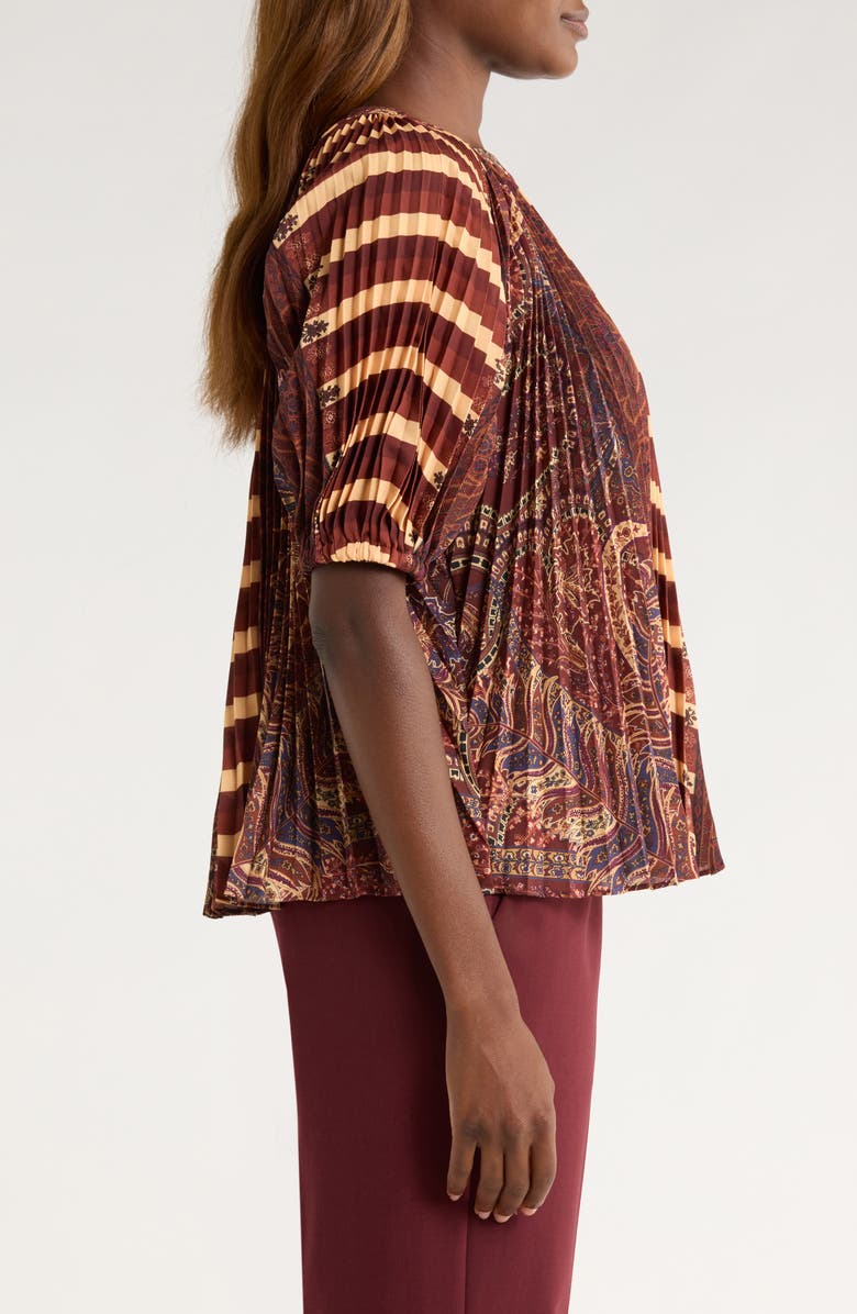 Ulla Johnson Dafne Pleated Top, Alternate, color, Topaz