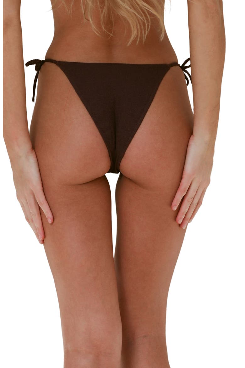Palma Cheeky Side Tie Bikini Bottoms, Alternate, color, EARTH RIPPLE