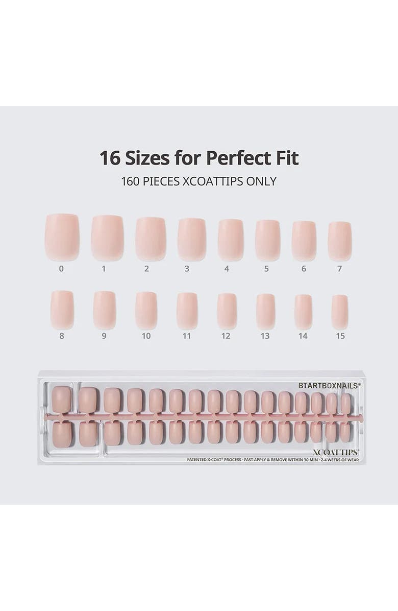 Btartboxnails Soft Gel Nail Tips XCOATTIPS<sup>®</sup> Bare Collection, Alternate, color, Short Square