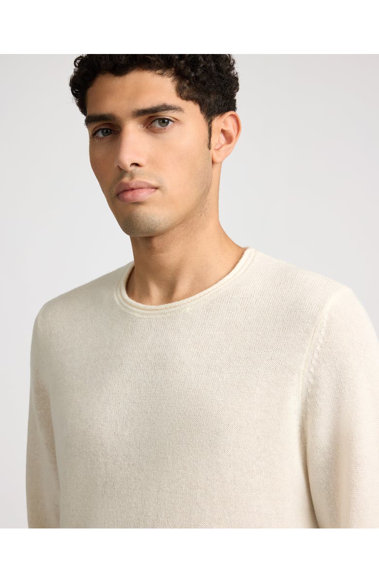 Onia Linen Cashmere Rollneck Sweater, Alternate, color, White