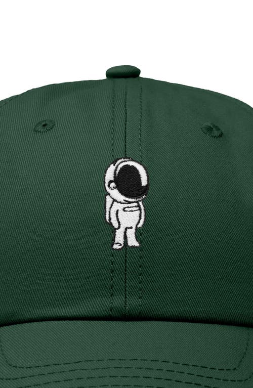 Dalix Astronaut Embroidered Space Hat In Dark Green