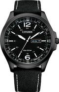 Citizen Eco-Drive Nylon Strap Watch, 44mm