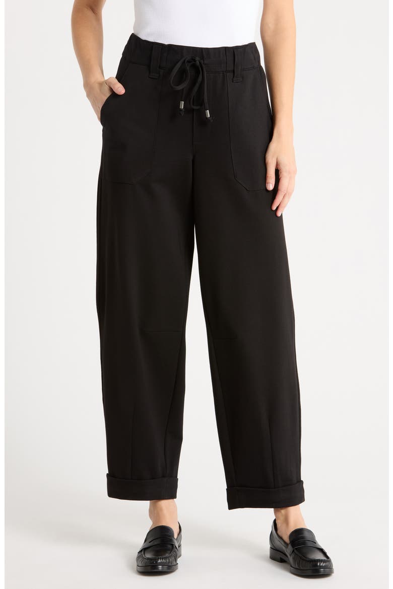 Barrel Glider Pants, Main, color, BLACK