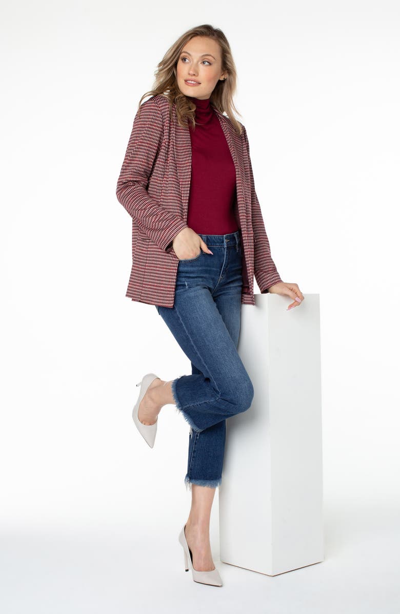 Liverpool Los Angeles Houndstooth Knit Blazer, Alternate, color,