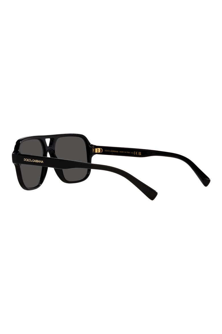 50mm Pilot Sunglasses, Alternate, color, BLACK