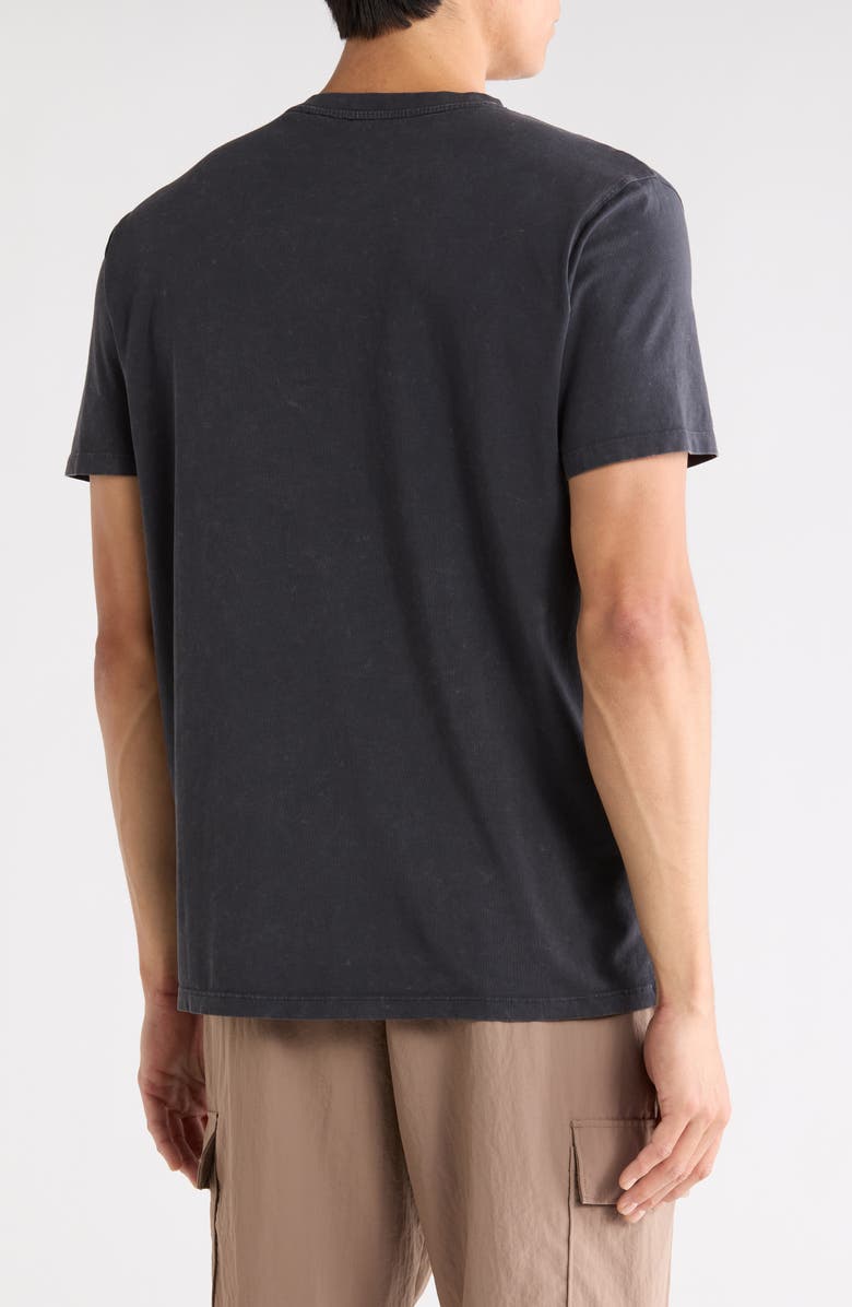 90 DEGREE BY REFLEX Ronan Acid Wash Cotton T-Shirt, Alternate, color, Black