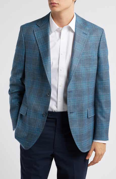 Peter Millar Hyperlight Soft Plaid Wool & Silk Blend Sport Coat