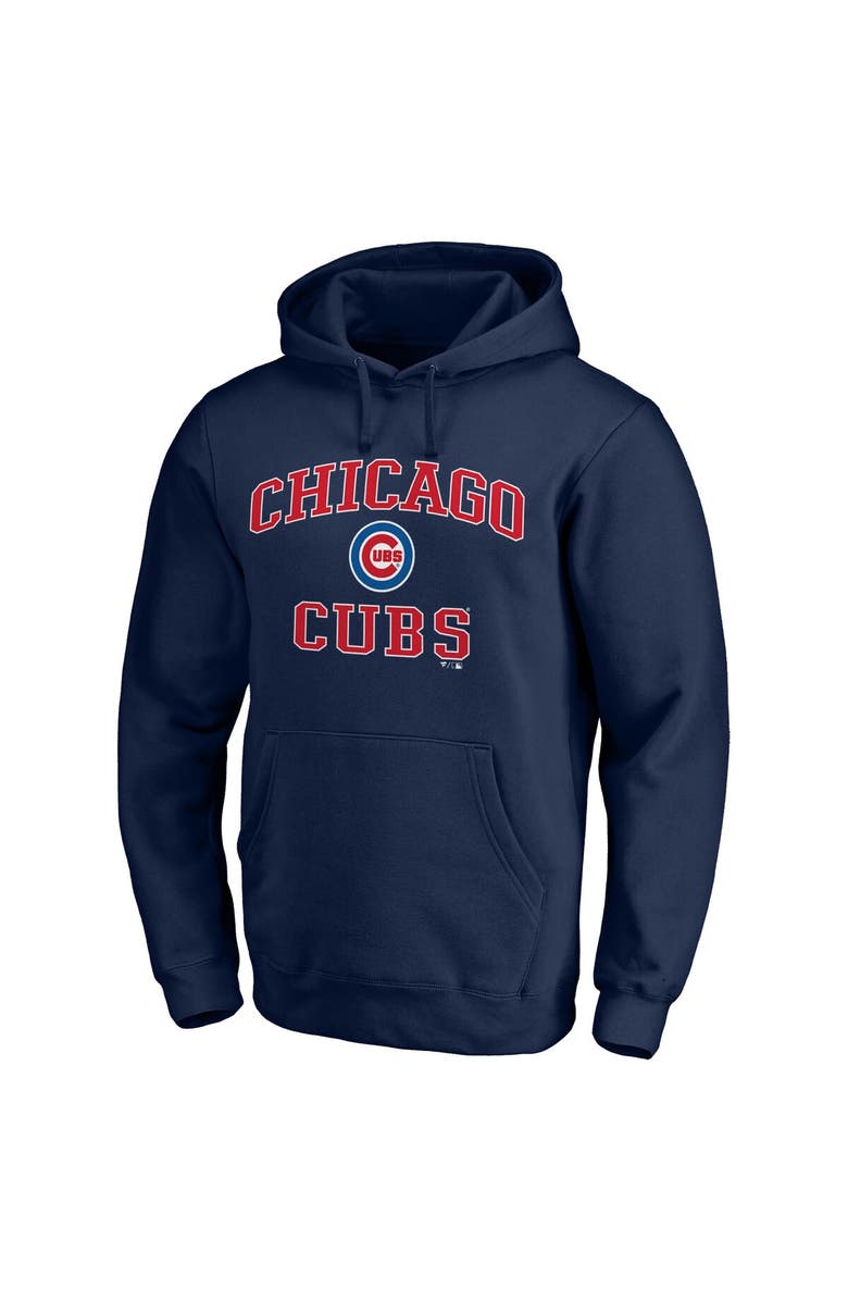 FANATICS Men's Fanatics Branded Navy Chicago Cubs Heart & Soul Pullover Hoodie, Alternate, color, 