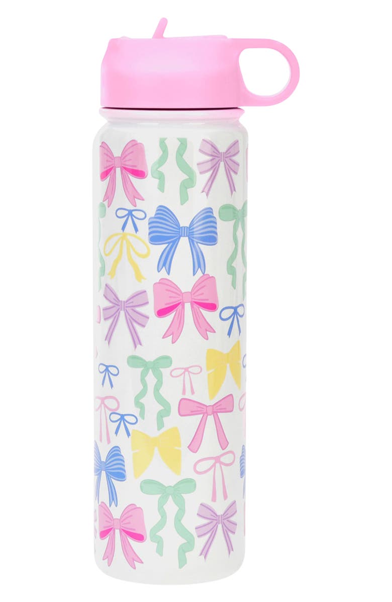 Iscream Kids' Pretty Bows Insulated Water Bottle, Alternate, color, Pink Multi