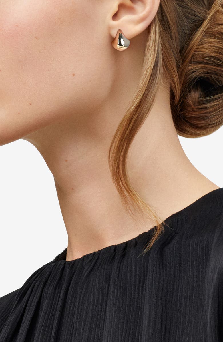 Frankie & Zoe Chunky Huggie Hoop Earrings, Alternate, color,