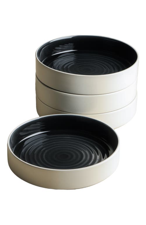 Stone Lain Elica Stoneware 12-piece Dinnerware Set In White
