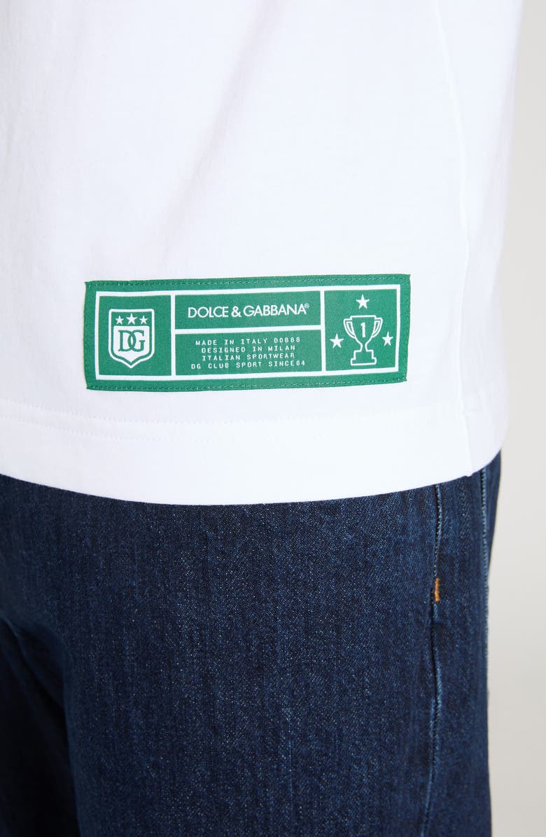 Dolce&Gabbana Logo Cotton Graphic T-Shirt, Alternate, color, W0800 Bianco Ottico