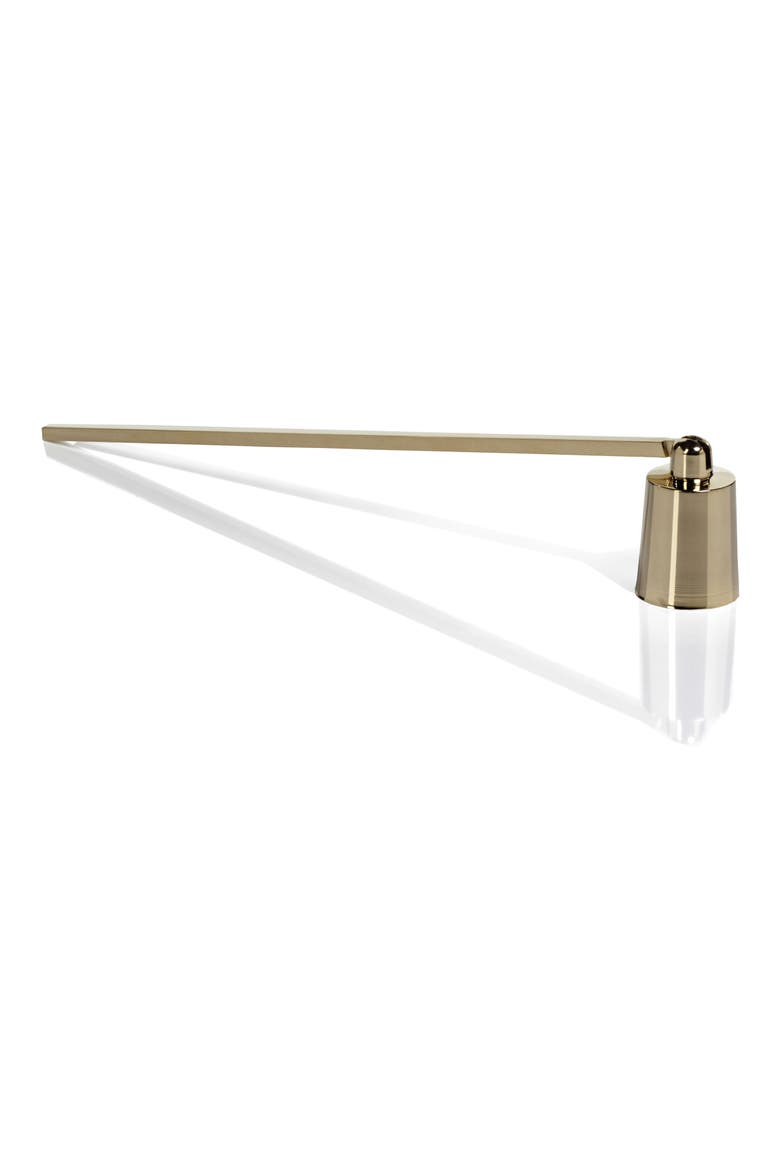 Brass Candle Snuffer, Main, color, GOLD
