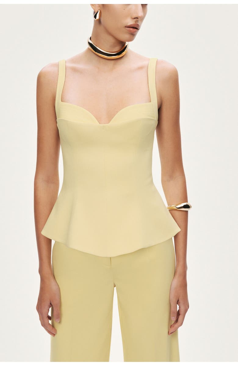 Nocturne Strappy Sculpted Bustier, Main, color, Yellow