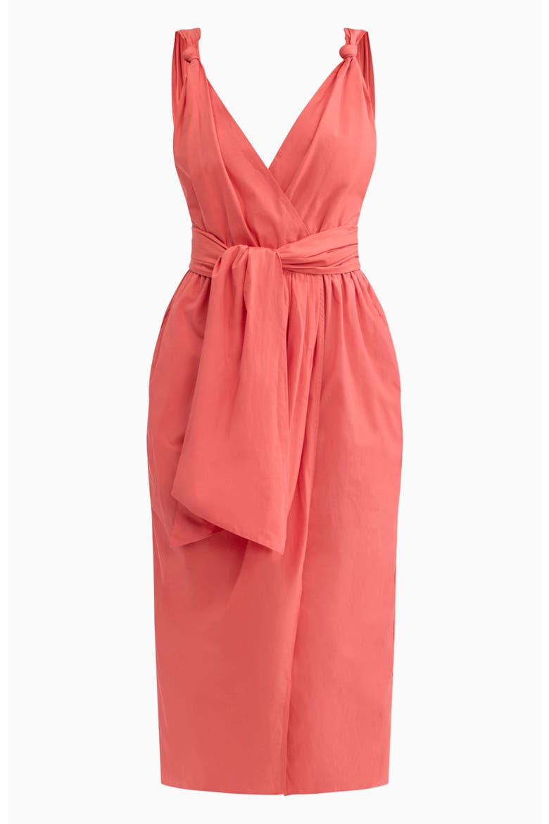 Brielle Poplin Dress, Alternate, color, Coral Blush