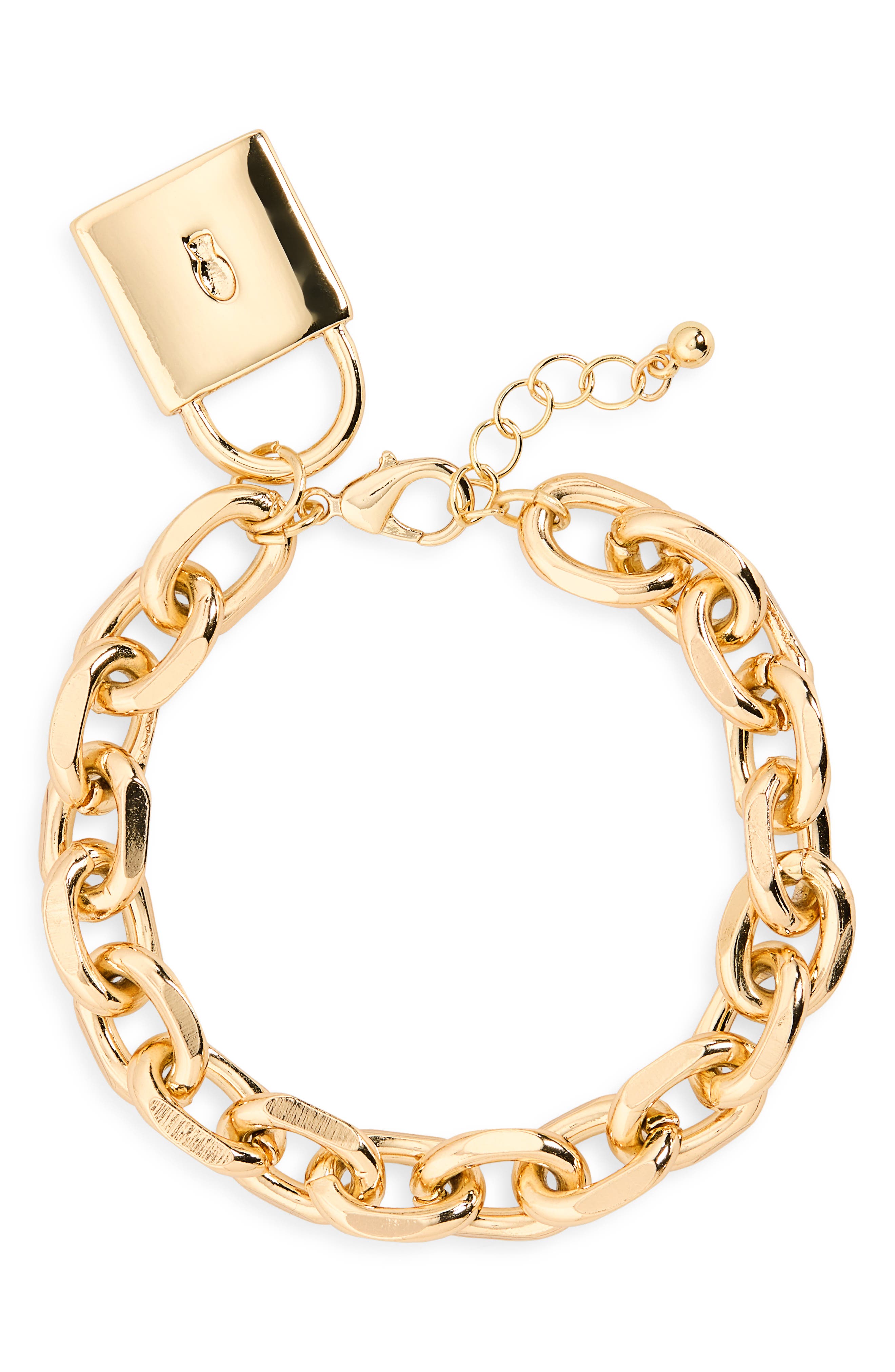 NORDSTROM RACK Chain Lock Bracelet