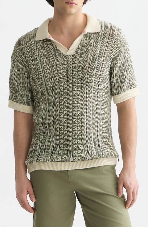 Multi Stitch Dropped Shoulder Polo