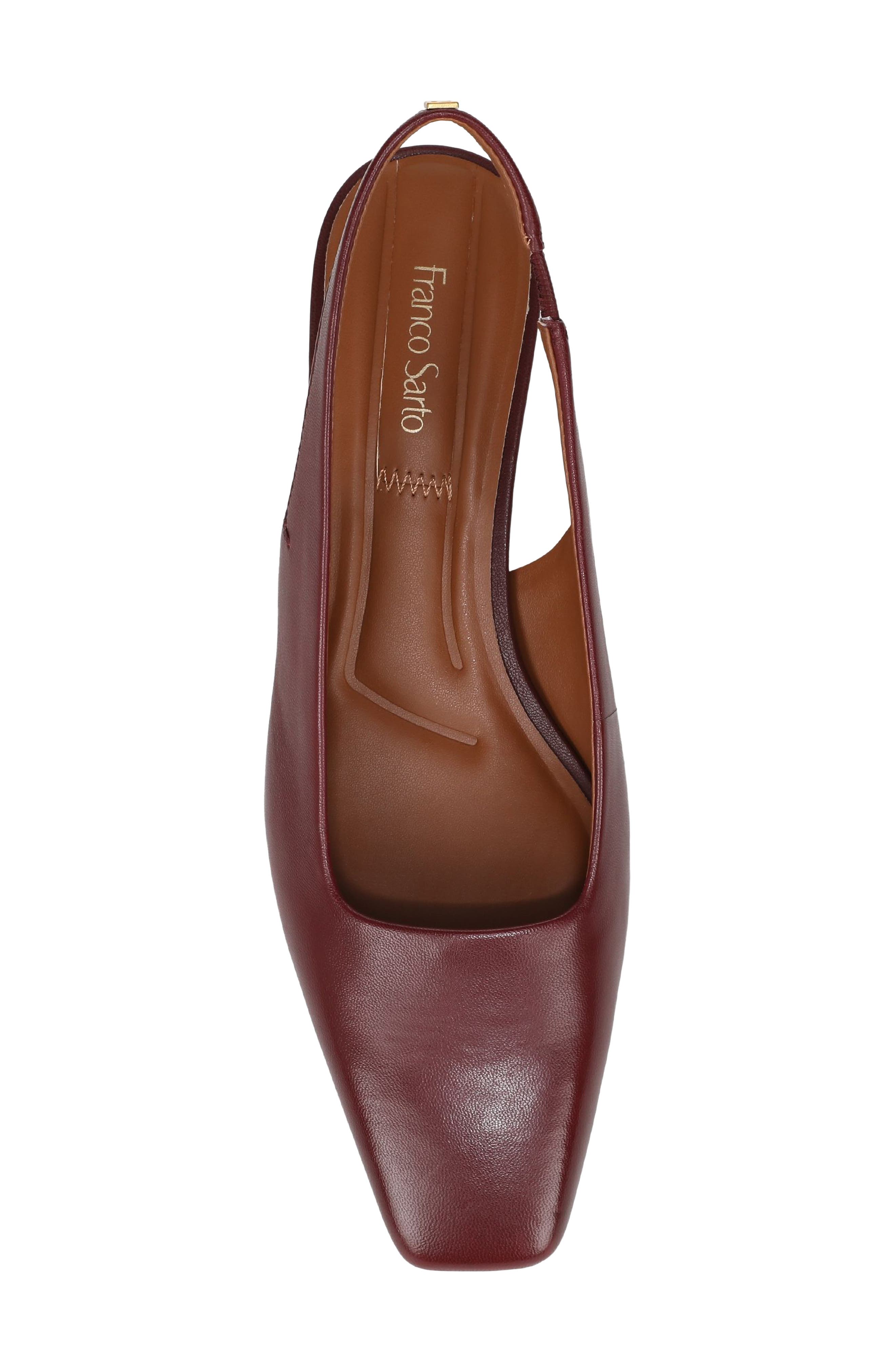 Franco Sarto Lyanna Slingback Pump, Alternate, color, Bordo Red