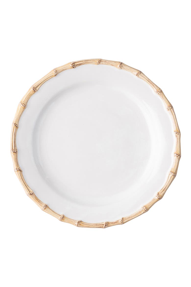 Bamboo Ceramic Dinner Plate, Main, color, NATURAL